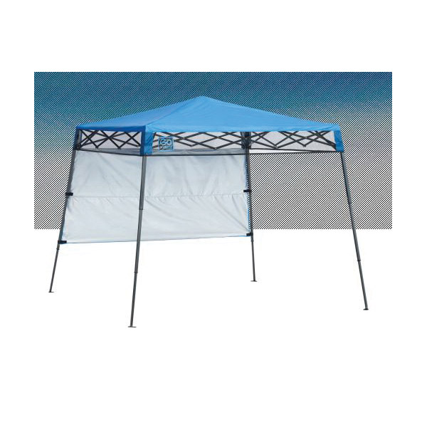 Quik Shade 157433DS Pop Up Canopy, 6 ft L, 6 ft W, 6 ft H, Steel Frame, Polyester Canopy, Regatta Blue Canopy