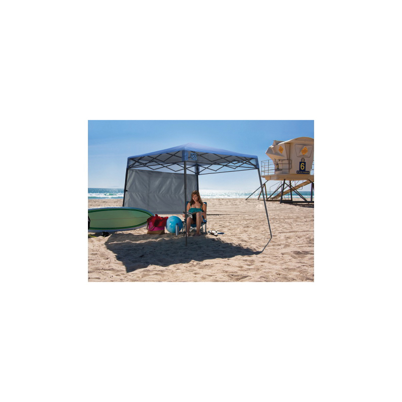 Quik Shade 157433DS Pop Up Canopy, 6 ft L, 6 ft W, 6 ft H, Steel Frame, Polyester Canopy, Regatta Blue Canopy