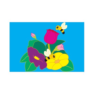 In the Breeze 4164 Floral Bee Windsock, 6 in Dia, 40 in L, Polyester/Polycarbonate - 2