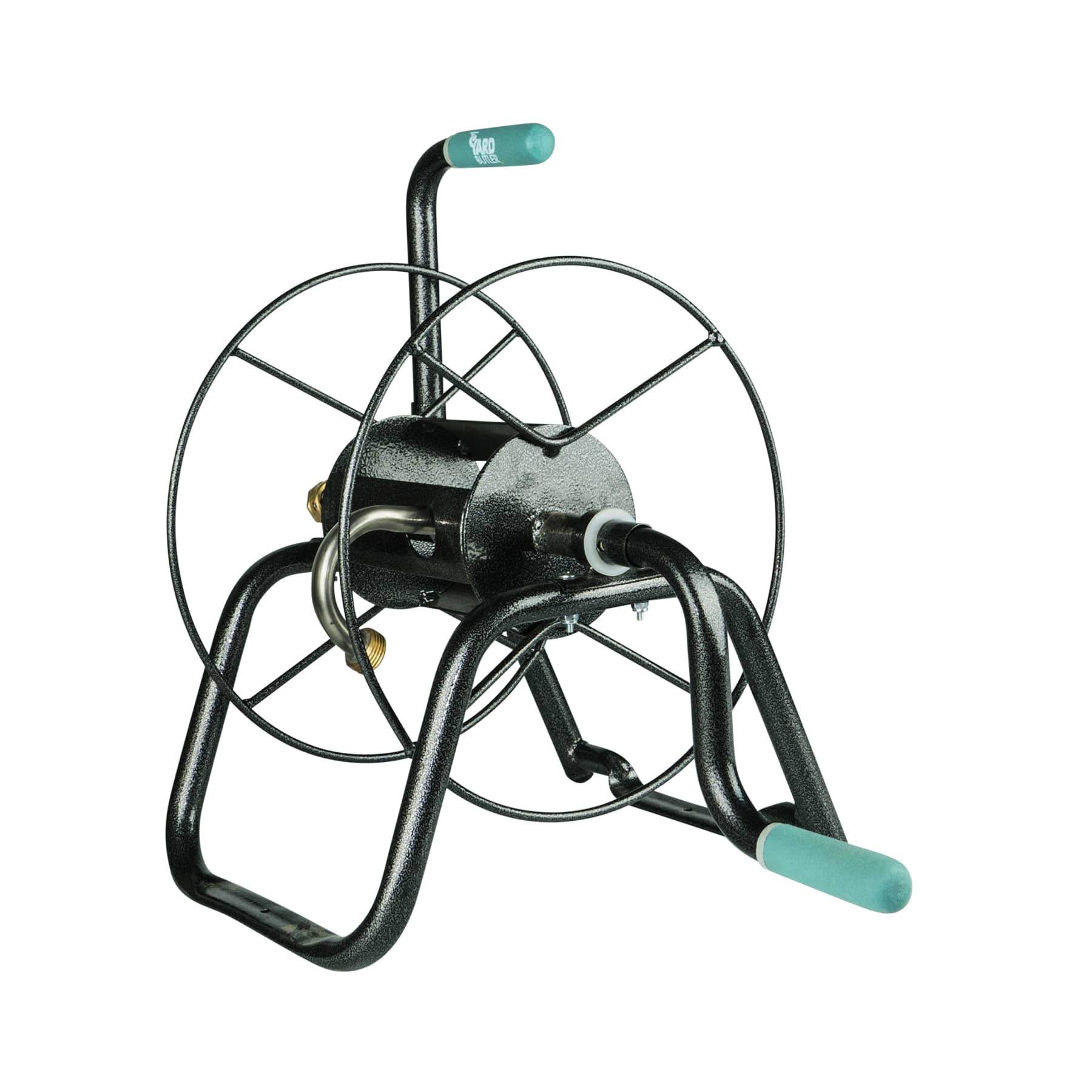 Yard Butler IHR-1SLV Garden Hose Reel, 5/8 in Hose, 75 ft L Hose, Manual Winding