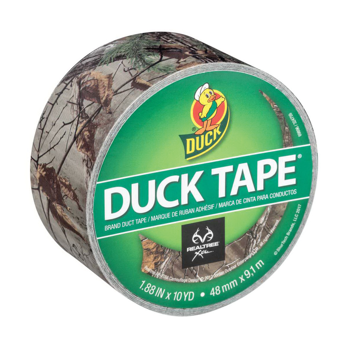 241744 Duct Tape, 10 yd L, 1.88 in W, Realtree Camo