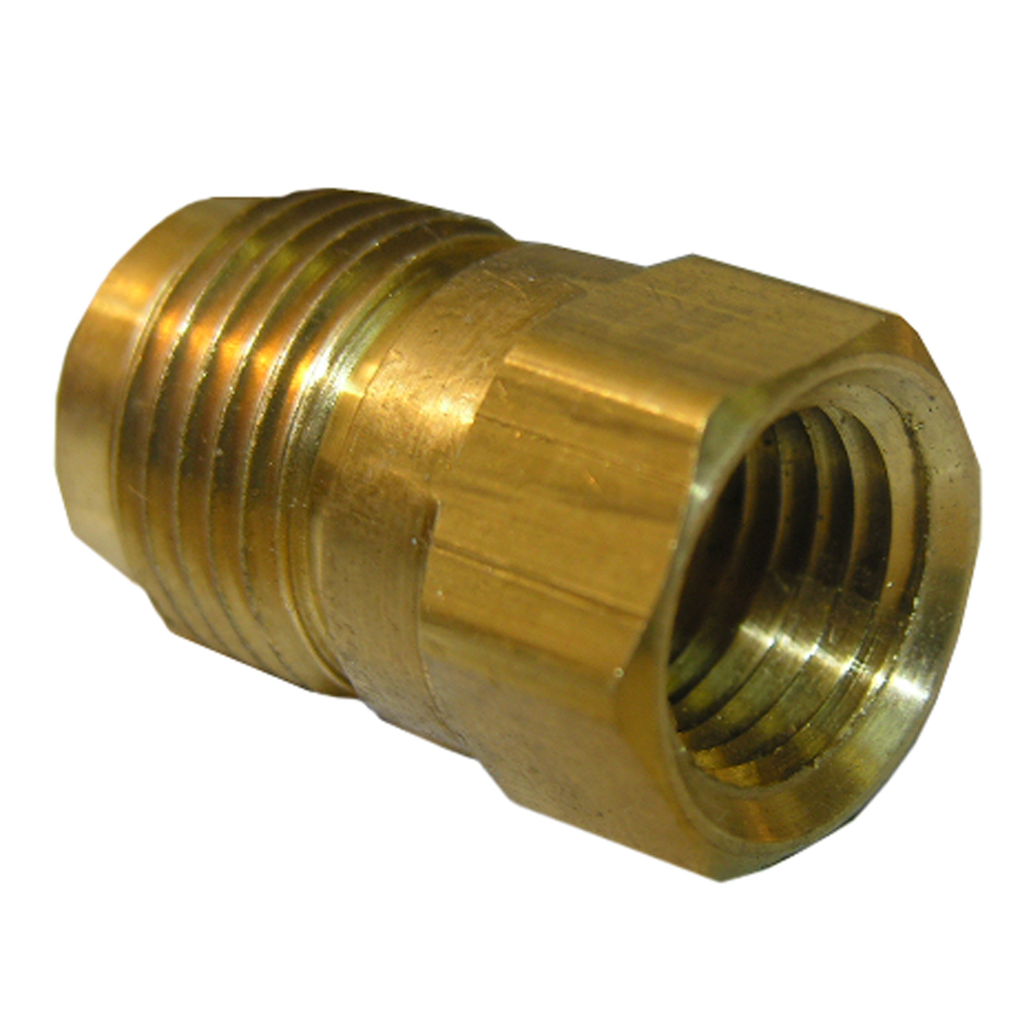 17-4629 Pipe Adapter, 3/8 x 1/4 in, Male Flare x FPT, Brass, 900 psi Pressure