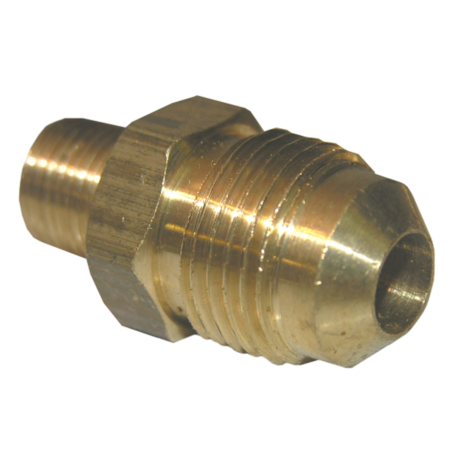 17-4827 Pipe Adapter, 3/8 x 1/8 in, Male Flare x MPT, Brass, 900 psi Pressure