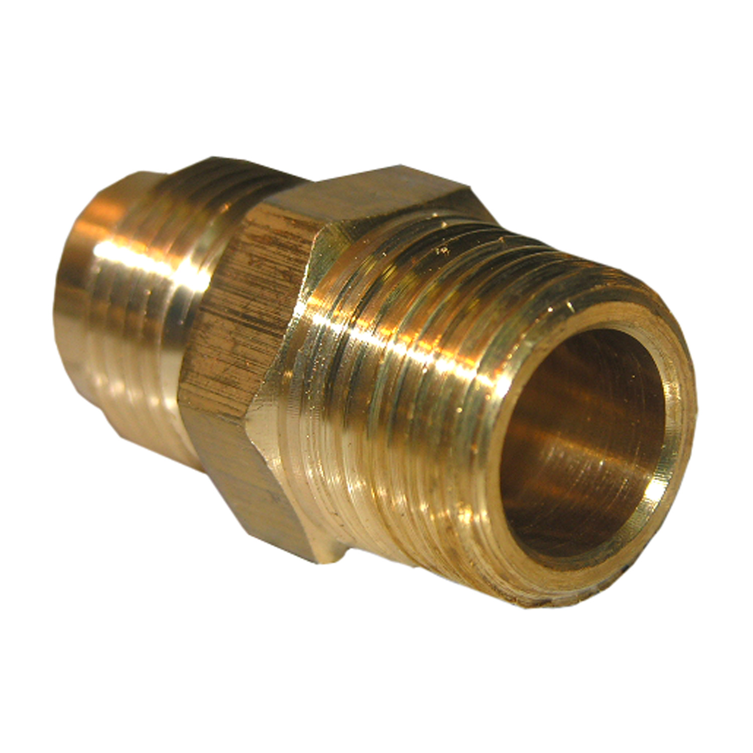 17-4831 Pipe Adapter, 3/8 in, Male Flare x MPT, Brass, 900 psi Pressure