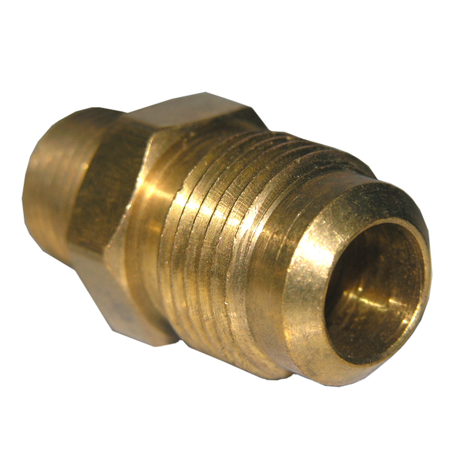 17-4855 Pipe Adapter, 5/8 x 1/2 in, Male Flare x MPT, Brass, 640 psi Pressure