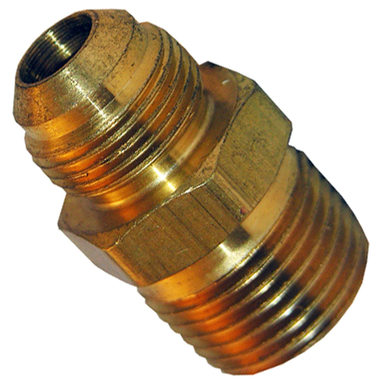 17-4871 Pipe Adapter, 3/8 in, Male Flare x MPT, Brass, 900 psi Pressure