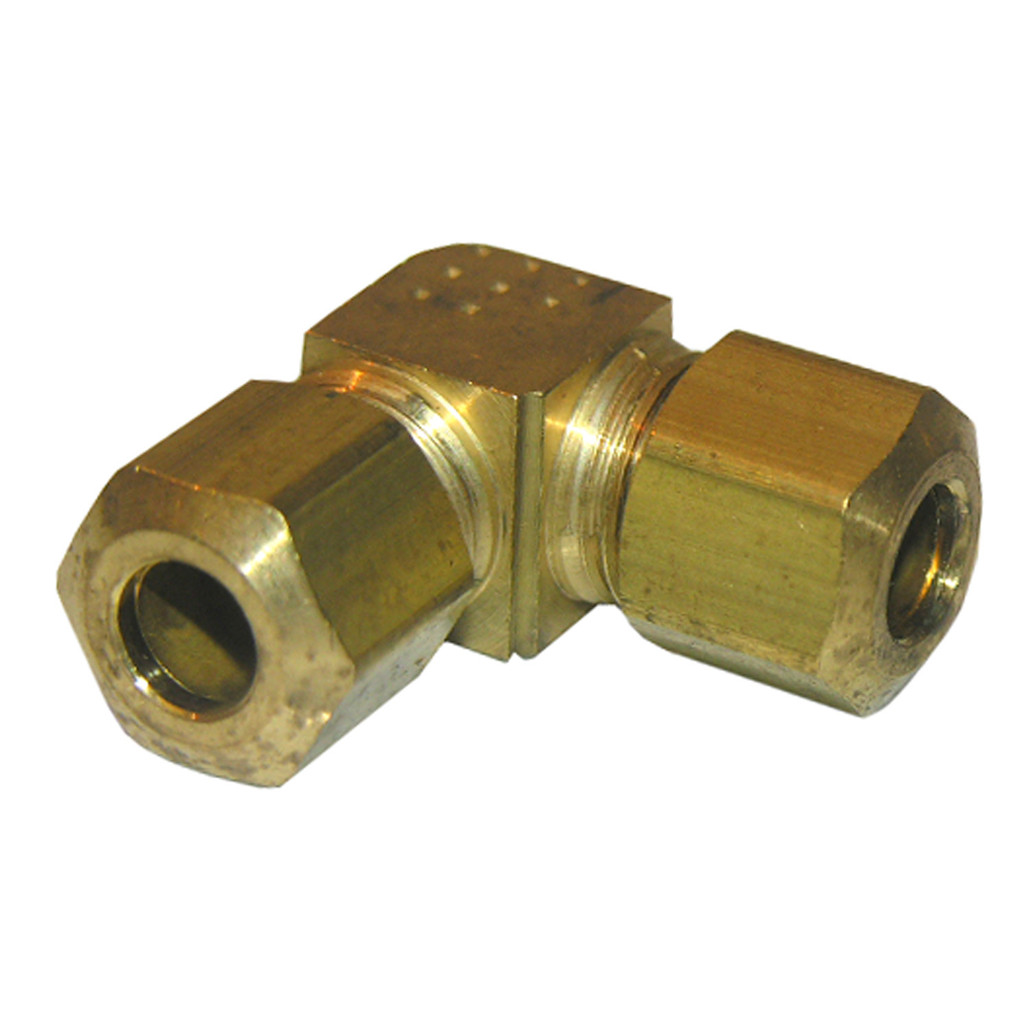 17-6511 Pipe Elbow, 1/4 in, Compression, 90 deg Angle, Brass, 150 psi Pressure