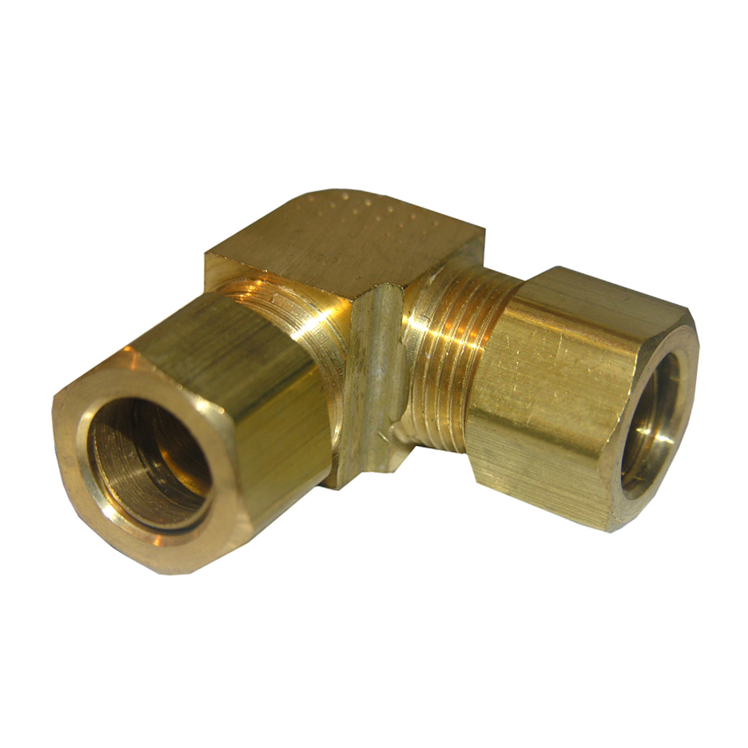 17-6549 Pipe Elbow, 1/2 in, Compression, 90 deg Angle, Brass, 200 psi Pressure