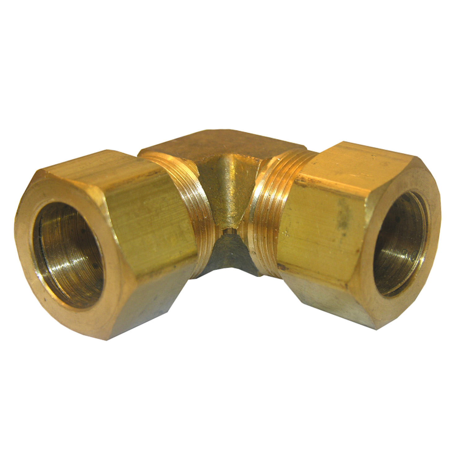 17-6557 Pipe Elbow, 5/8 in, Compression, 90 deg Angle, Brass, 200 psi Pressure
