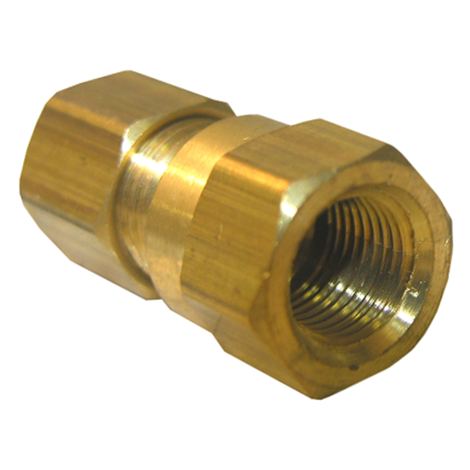 17-6611 Pipe Adapter, 1/4 x 1/8 in, Compression x FPT, Brass, 150 psi Pressure