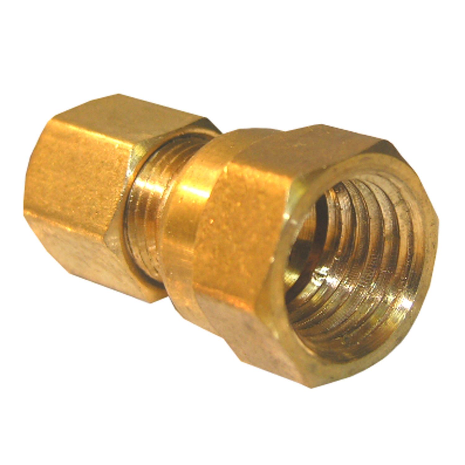 17-6613 Pipe Adapter, 1/4 in, Compression x FPT, Brass, 150 psi Pressure