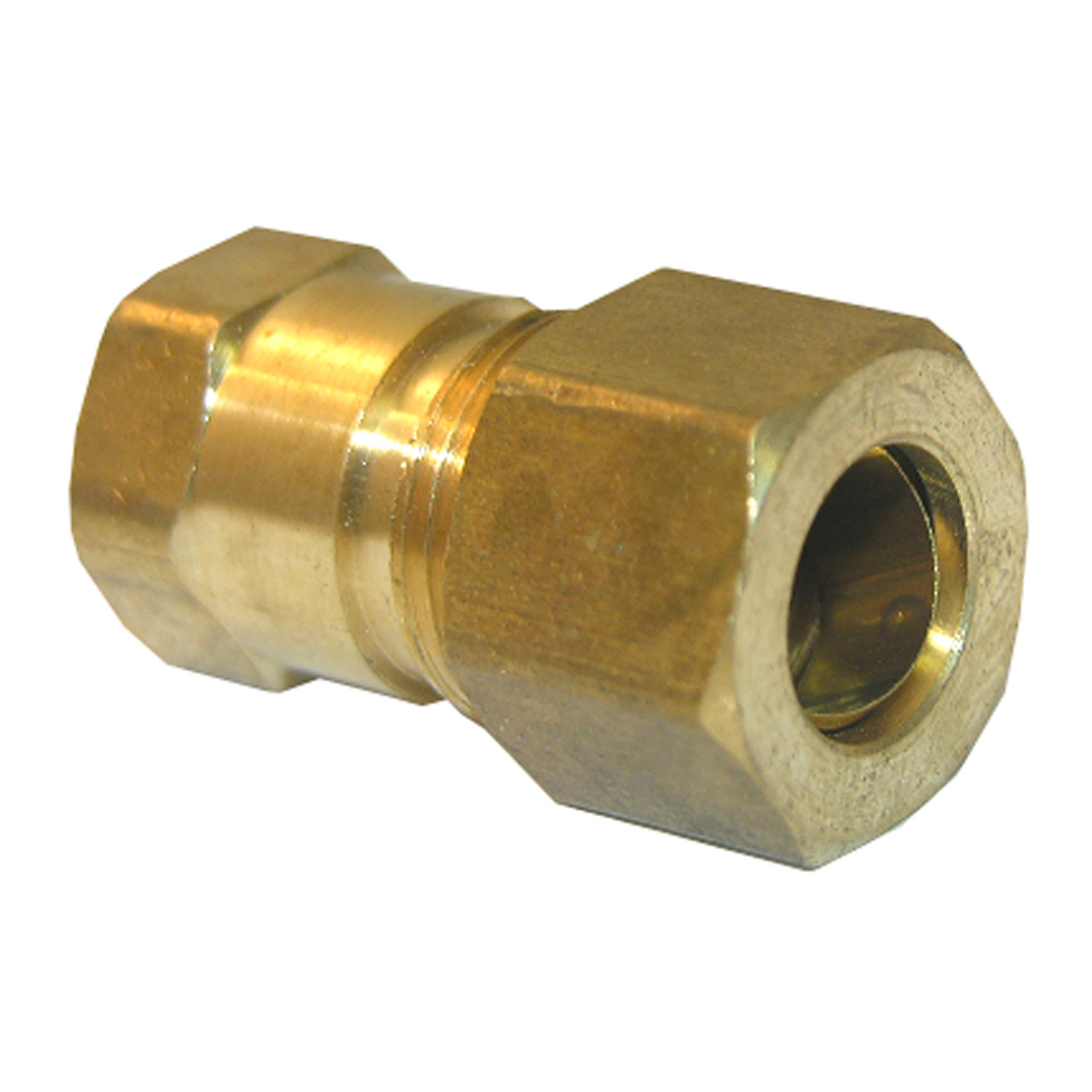 17-6631 Pipe Adapter, 3/8 x 1/8 in, Compression x FPT, Brass, 150 psi Pressure
