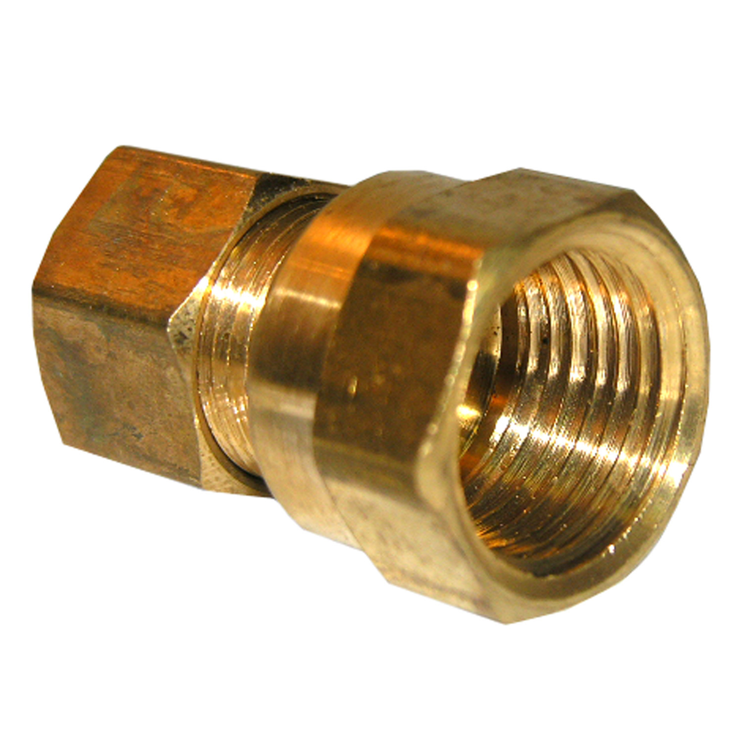 17-6635 Pipe Adapter, 3/8 in, Compression x FPT, Brass, 150 psi Pressure