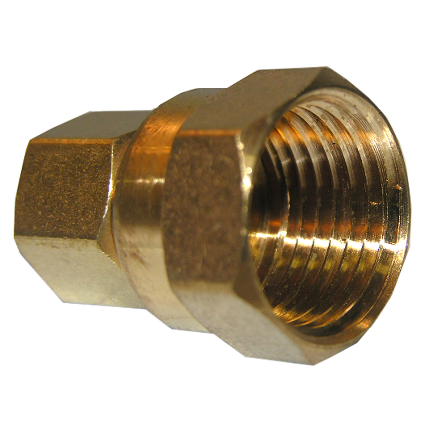 17-6637 Pipe Adapter, 3/8 x 1/2 in, Compression x FPT, Brass, 150 psi Pressure