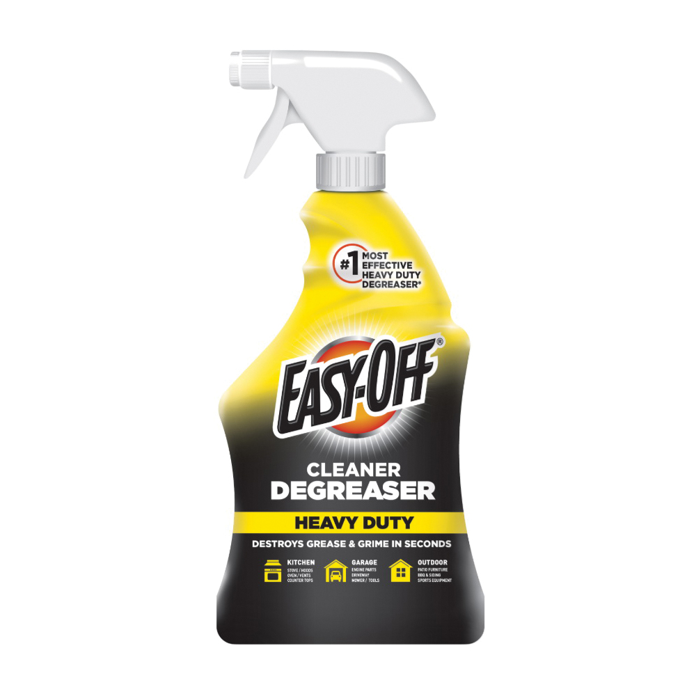 EASY-OFF 6233899624 Cleaner Degreaser, 32 fl-oz, Liquid, Lemon, Light Yellow