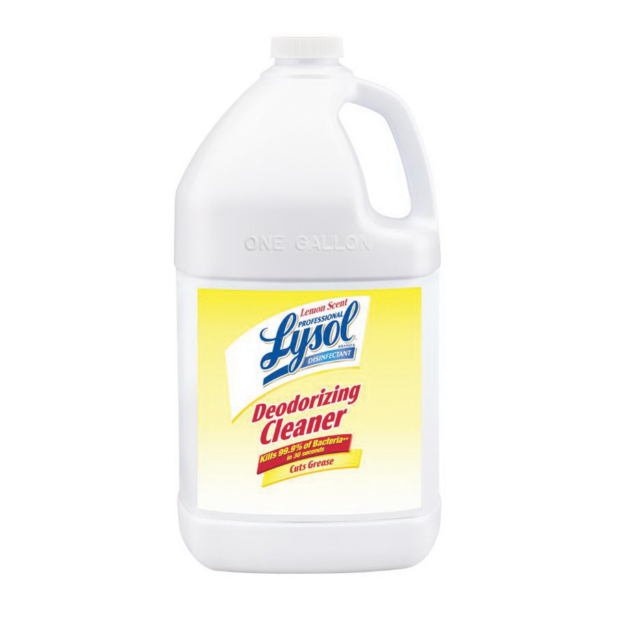 Lysol 3624176334 Deodorizing Cleaner, 1 gal, Liquid, Citrus Lemon, Green/Yellow