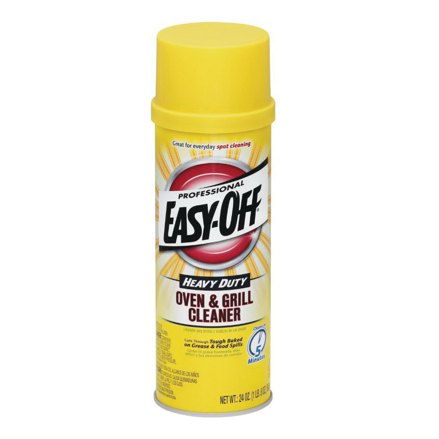 Easy-Off 6233804250 Oven and Grill Cleaner, 24 oz Aerosol Can, Liquid, Lemon, Tan