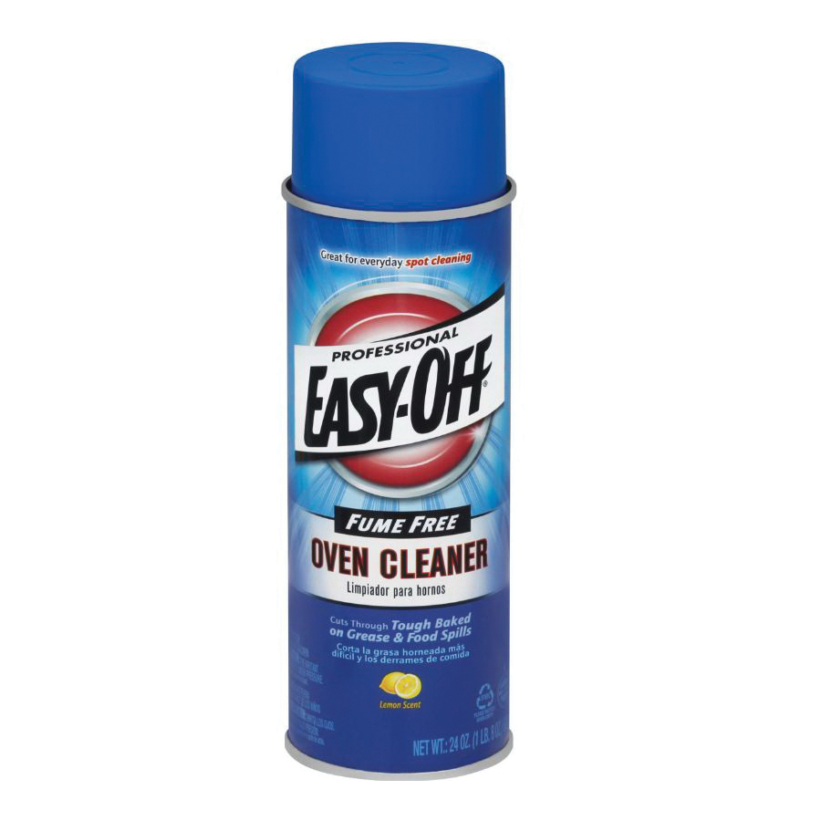 Easy-Off 6233874017 Oven Cleaner, 24 oz Aerosol Can, Liquid, Lemon, White