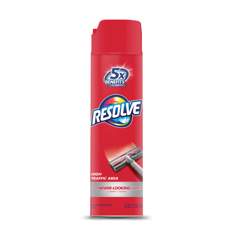 Resolve 1920084648 Carpet Cleaner, 22 oz Aerosol Can, Liquid, Crisp Linen, White