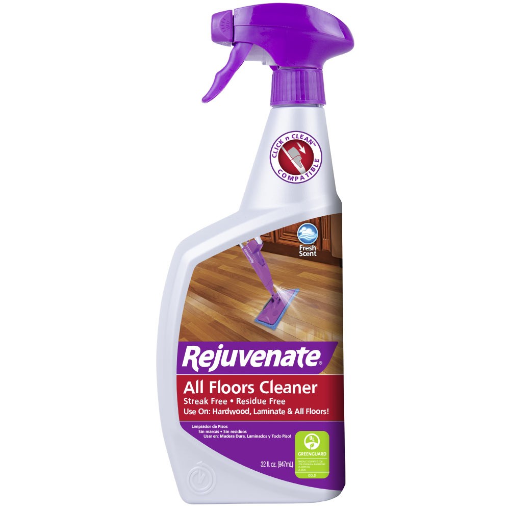 Rejuvenate RJFC32RTU-1 Floor Cleaner, 32 oz Bottle, Liquid, Slight Aromatic, Clear - 2