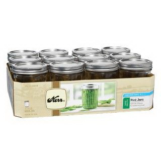 Kerr 0518 Mason Jars with Lid and Band, 16 oz Capacity, Glass, Clear Cap/Lid - 3