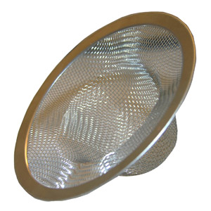 Lasco 03-1386 Mesh Lavatory Strainer with Chrome Ring, 1 in Dia, Stainless Steel, For: LASCO Lavatory Drain