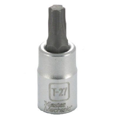 Master Mechanic 264309 Torx Bit Socket, T27 Tip, 1/4 in Drive