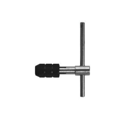 Century Drill & Tool 98502 Tap Wrench, 1/4 to 1/2 in, 7 to 12 M Tap/Die, Carbon Steel, T-Shaped Handle