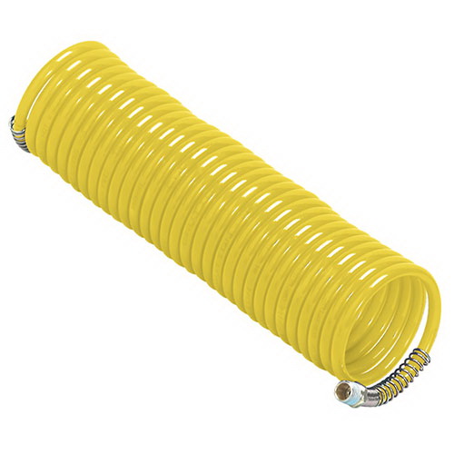 Campbell Hausfeld MP268100AV Air Hose, 1/4 in ID, 25 ft L, MNPT, 200 psi Pressure, Nylon, Yellow