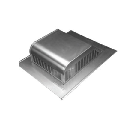 750 Series 750GS Slant Back Vent, 16 in OAL, 20-5/16 in OAW, 50 sq-in Net Free Ventilating Area, Steel, Mill