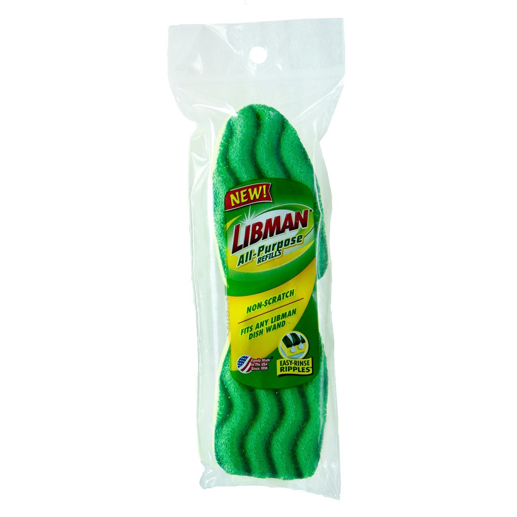 Scrubbing Dish Wand Refill, Libman, Polypropylene - 2
