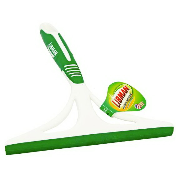 Libman 1070 Window Squeegee, 8 in Blade, Rubber Blade, 8.88 in OAL, Green/White - 2