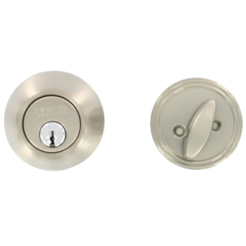 Deadbolt, Dexter, 3 Grade, SC1 Key, Metal, Satin Nickel, 2-3/8, 2-3/4 in Backset, C Keyway - 1