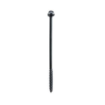 TimberLOK FMTLOK212-12 Screw, 3/16 in Thread, 2-1/2 in L, Coarse Thread, Hex Drive, Steel