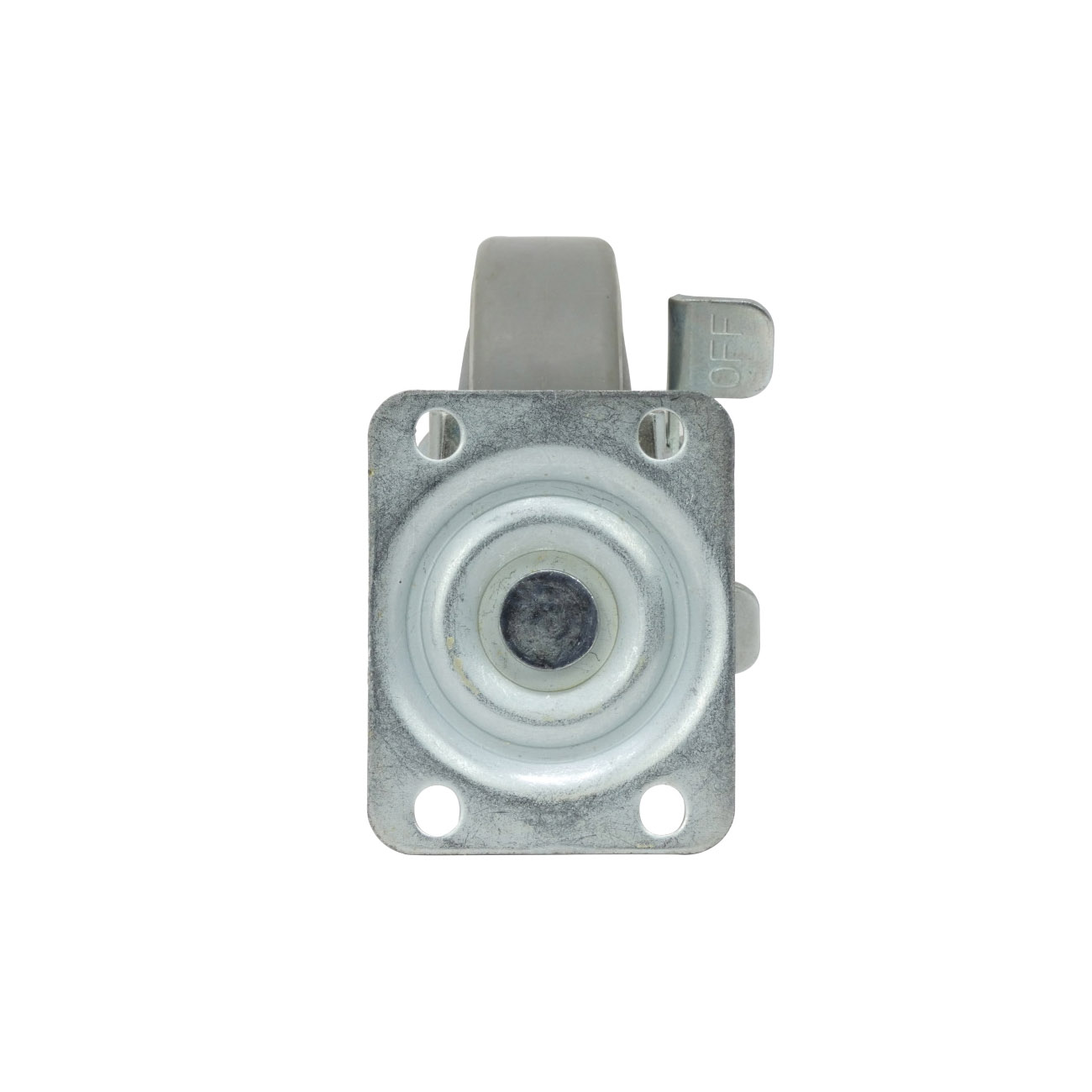Swivel Caster with Brake, Shepherd Hardware, 4 in Dia Wheel, Thermoplastic Rubber Wheel, Black/Gray, 250 lb - 4