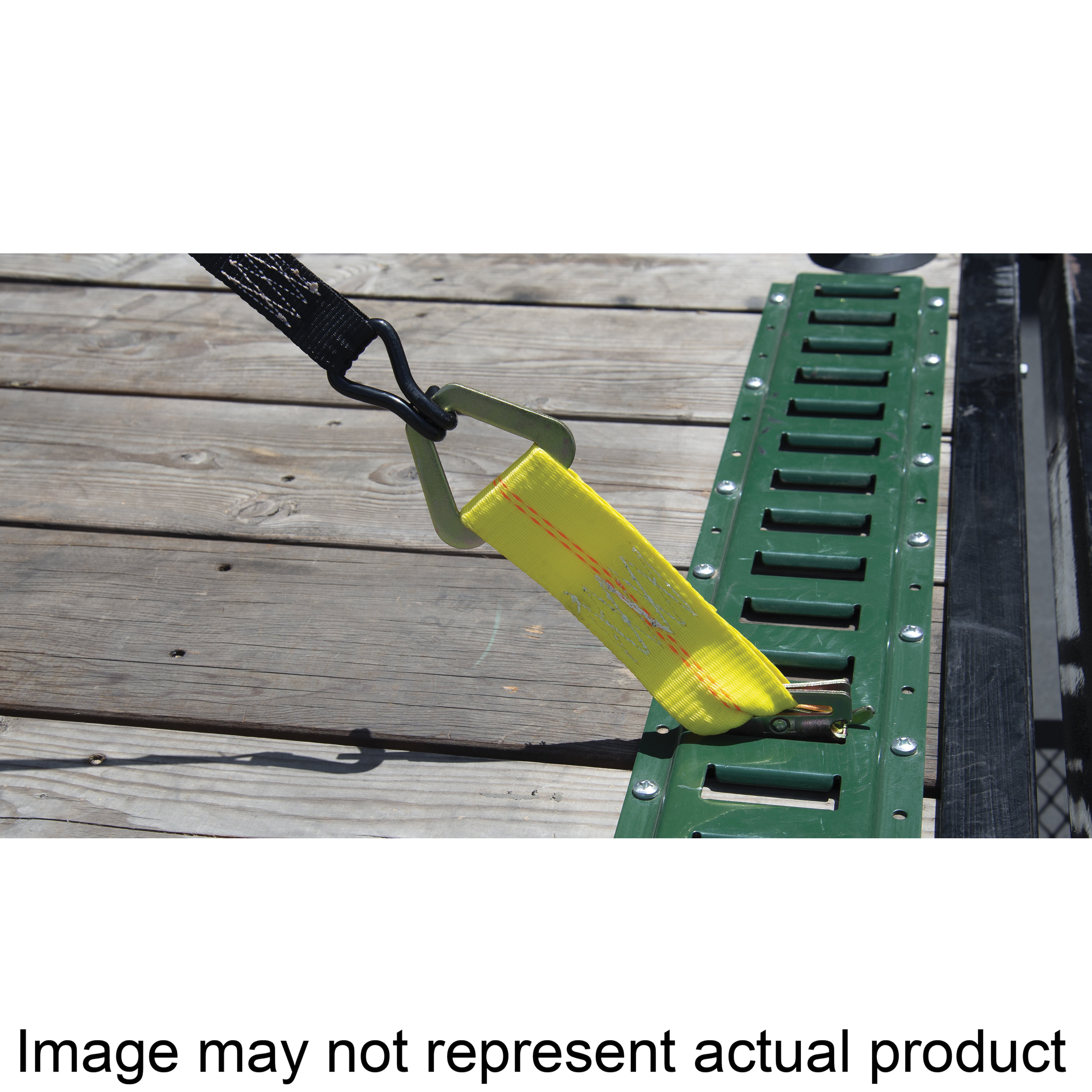 47801 E-Track Tie-Off Strap, Steel, Yellow