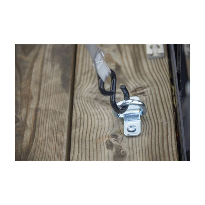 Keeper 89314-12C D-Ring with Bracket, Silver - 3