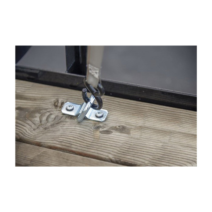 Keeper 89314-12C D-Ring with Bracket, Silver - 4