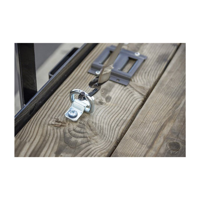 Keeper 89314-12C D-Ring with Bracket, Silver - 5