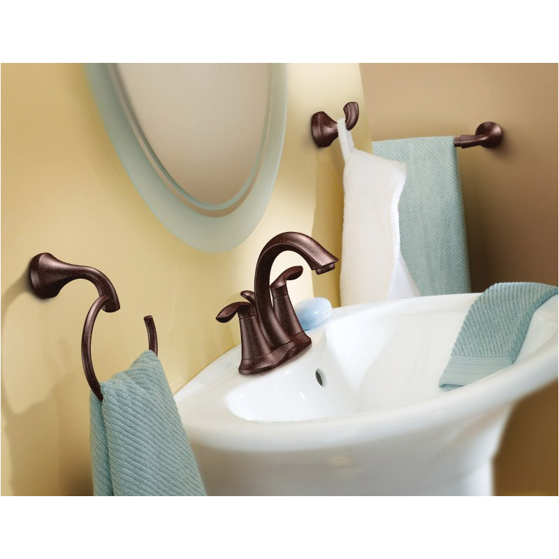 Eva Towel Bar, Moen, 18 in L, Oil-Rubbed Bronze - 2