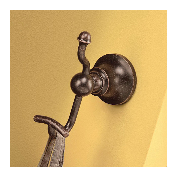 Vale Robe Hook, Moen, 2-Hook, Oil-Rubbed Bronze - 3