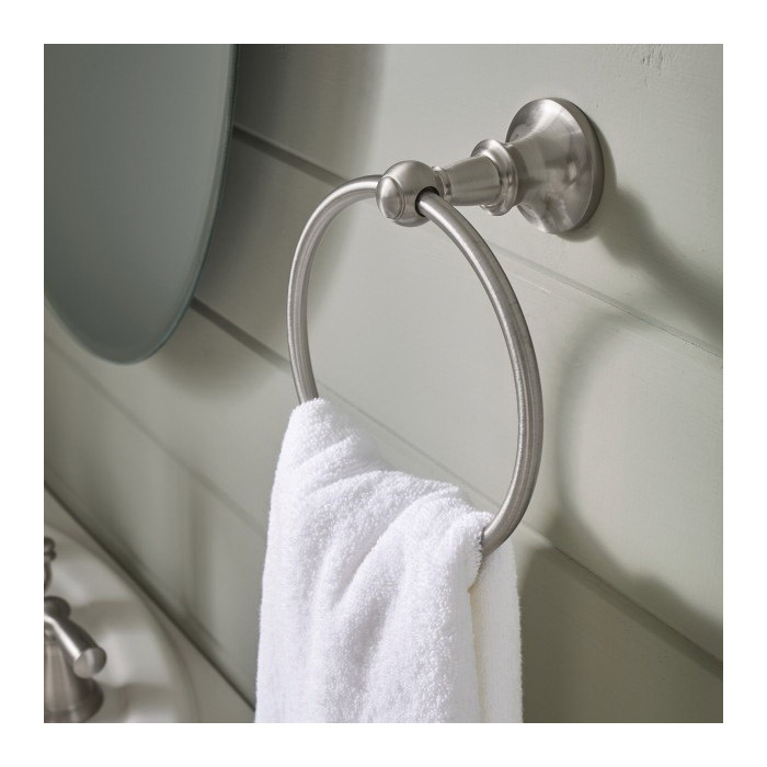 Vale Towel Ring, Moen, Brushed Nickel - 3