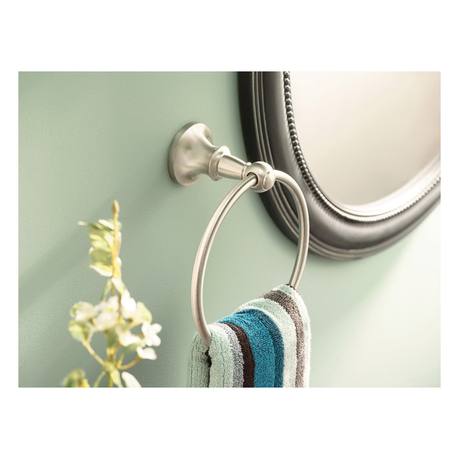 Vale Towel Ring, Moen, Brushed Nickel - 4