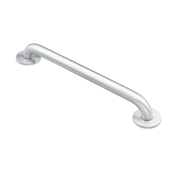 Home Care Grab Bar, Moen, 36 in L Bar, Stainless Steel - 1