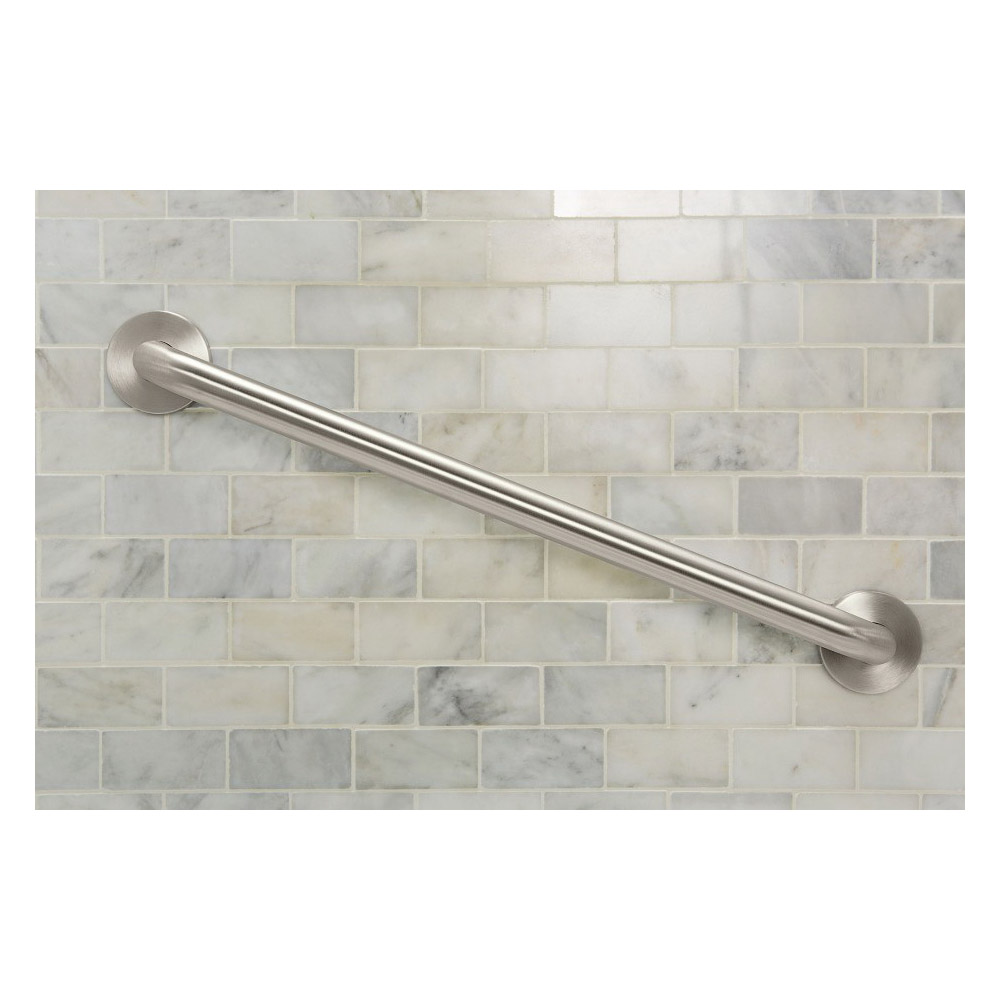 Home Care Grab Bar, Moen, 36 in L Bar, Stainless Steel - 2