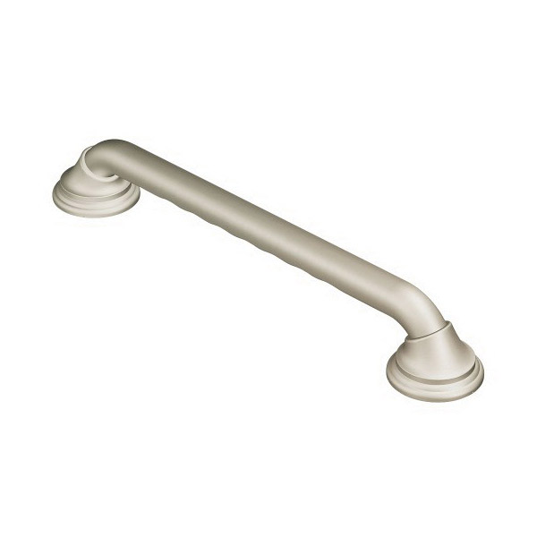 Home Care Designer Grab Bar, Moen, 16 in L, Brushed Nickel - 1