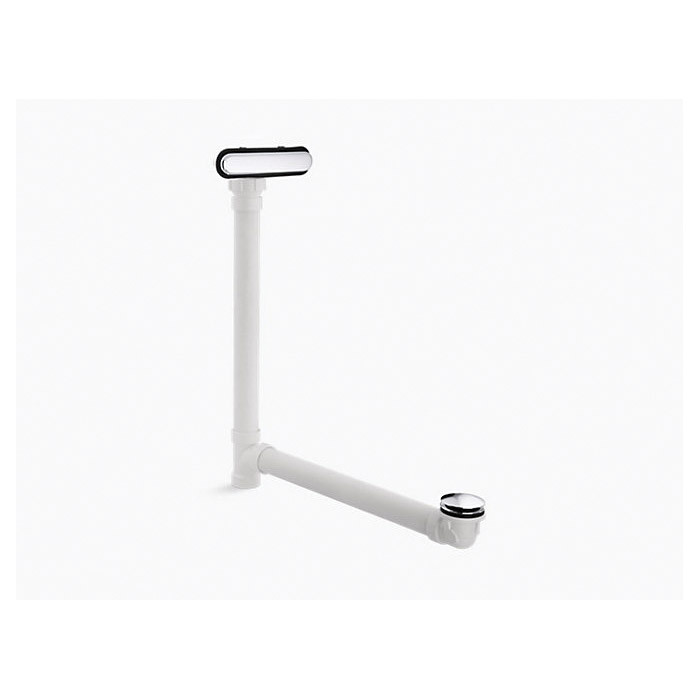 KOHLER Clearflo Slotted Overflow Bath Drain in Polished Chrome