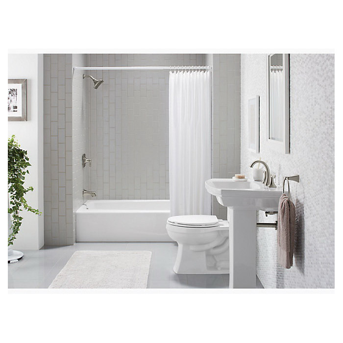 Villager Bathtub, Kohler, 60 in L, Alcove Installation, White - 4