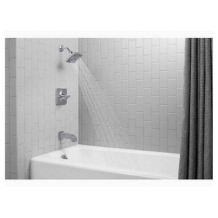 Villager Bathtub, Kohler, 60 in L, Alcove Installation, White - 5