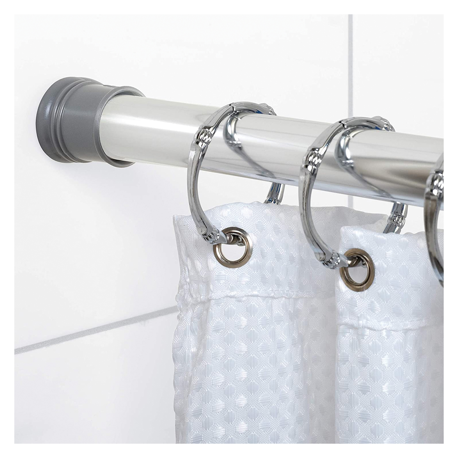 Zenith 502S Stall Tension Rod, 40 in OAL, Plastic/Steel, Chrome
